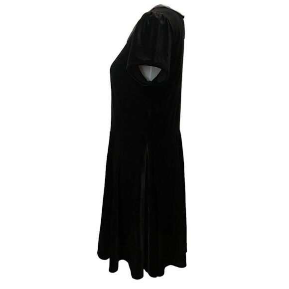 Hot Topic Academia Wednesday Classic Little Black Mini Goth Collard School Dress - Picture 4 of 8